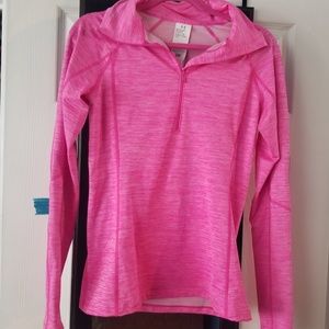 Under armour cold gear pink quarter zip